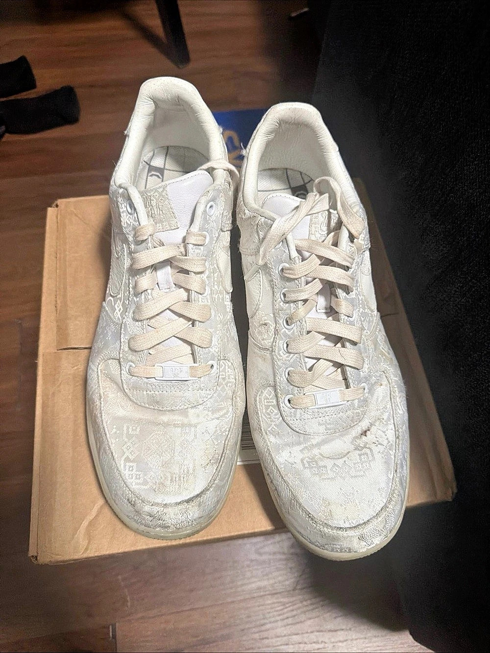 CLOT X Nike Air Force 1 Low Premium Silk AO9286-100  Extremely Rare AF1 Sz 14